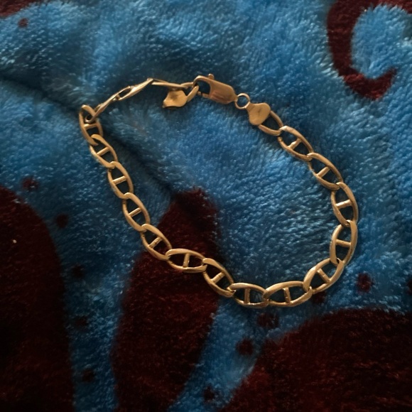 14k gold Cuban link bracelet